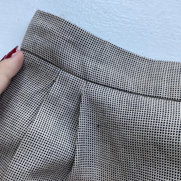 Burberry Vintage Burberry’s Pleated Wool Silk Pencil Skirt Gray Black Size 6P - Picture 14 of 16